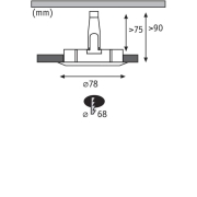 Einbauleuchte Nova rund Alu 1er-Set