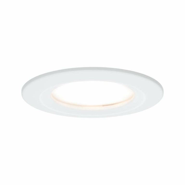 Paulmann LED Einbauleuchte Nova Plus Coin Einzelleuchte IP44 dimmbar Weiß matt 230V