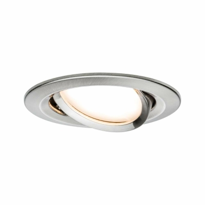 Paulmann LED Einbauleuchte Nova Plus Coin dimmbar schwenkbar Eisen gebürstet 230V