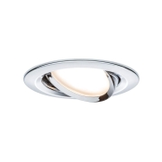 LED Einbauleuchte Nova Plus Coin Basisset 3er Set Chrom rund schwenkbar dimmbar 6W IP23 2700K 230V