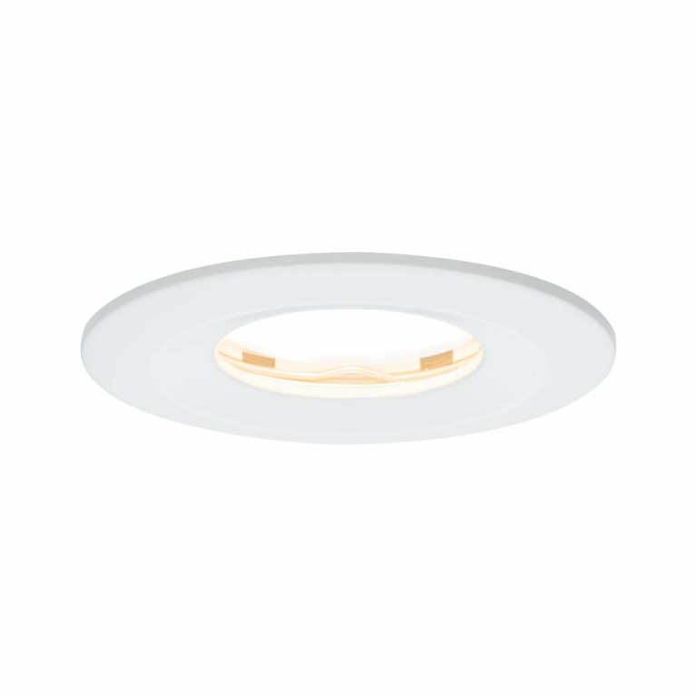 Paulmann LED Einbauleuchte Nova Plus Coin starr IP65 rund 78mm Coin 6W 470lm 230V dimmbar 2700K Weiß matt