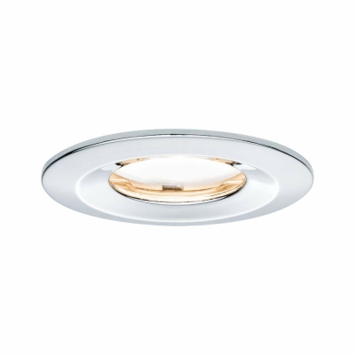 Paulmann LED Einbauleuchte Nova Plus Coin starr IP65 rund 78mm Coin 6W 470lm 230V dimmbar 2700K Chrom