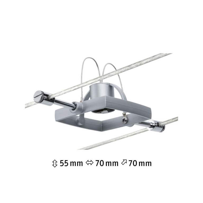 Paulmann Seilsystem Mac II Einzelspot GU5,3 max. 10W 12V Chrom matt