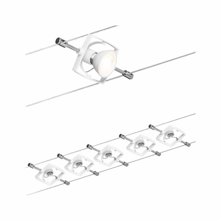 94149 mit | Seilsystem Lampen1a TECH max. 10W Weiß Spots ohne Leuchtmittel 5 Paulmann