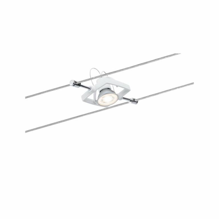 Paulmann Seilsystem Mac II Basisset GU5,3 max. 5x10W 230/12V Weiß