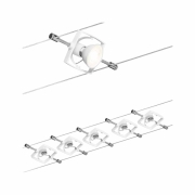 Seilsystem Mac II Basisset GU5,3 max. 5x10W 230/12V Weiß