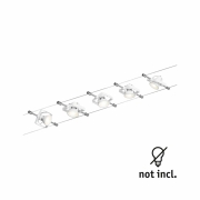 Seilsystem Mac II Basisset GU5,3 max. 5x10W 230/12V Weiß