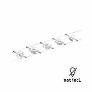 Seilsystem Mac II Basisset GU5,3 max. 5x10W 230/12V Weiß