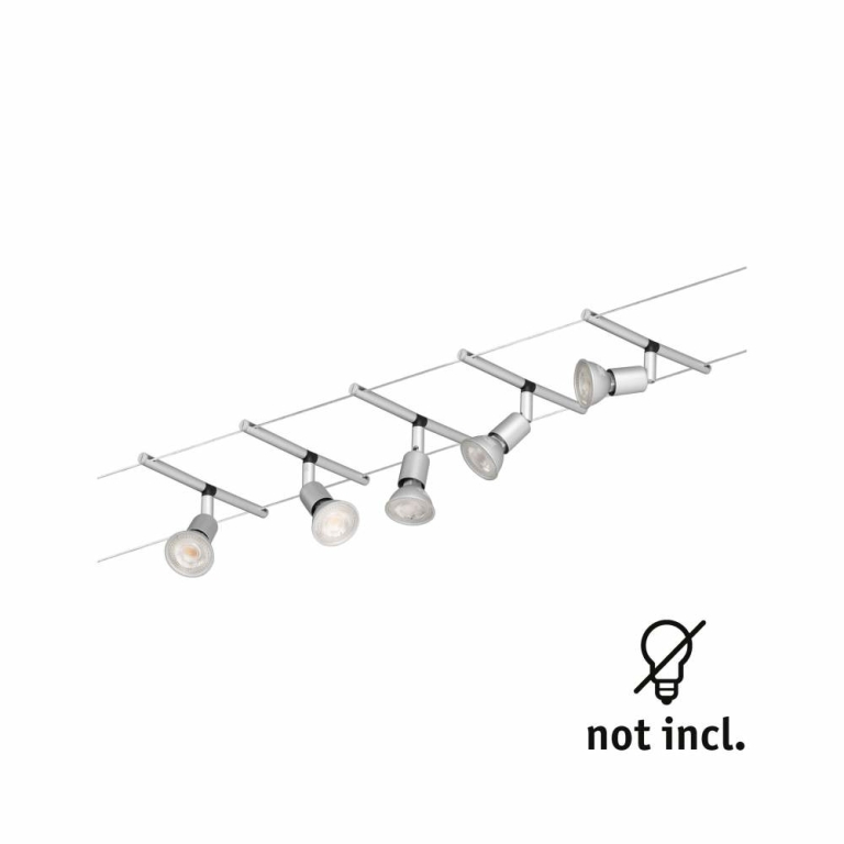 Paulmann LED Seilsystem Spice SaltLED Basisset GU5,3 max. 5x10W 230/12V Chrom matt