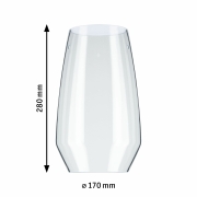 URail 2Easy Lampenschirm Vento Klarglas Transparent