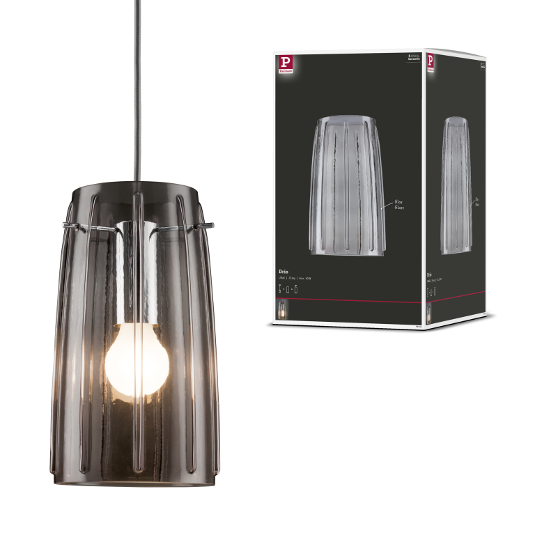 Paulmann URail 2Easy Lampenschirm Drio Rauchglas