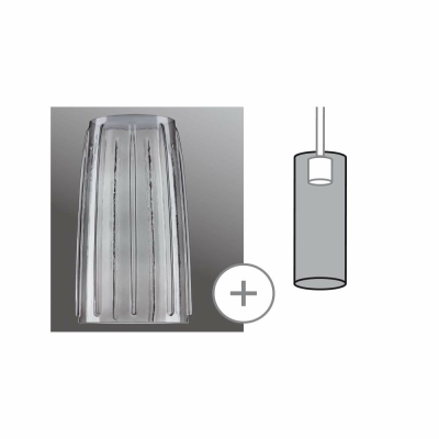 Paulmann URail 2Easy Lampenschirm Drio Rauchglas