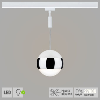 URail LED Pendel Capsule II 6W Weiß