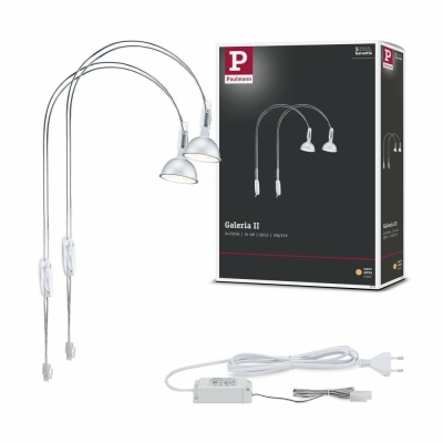 Paulmann 93572 LED Unterschrankleuchte Dreieck Eisen gebürstet eckig 3er-Set  mit | Lampen1a