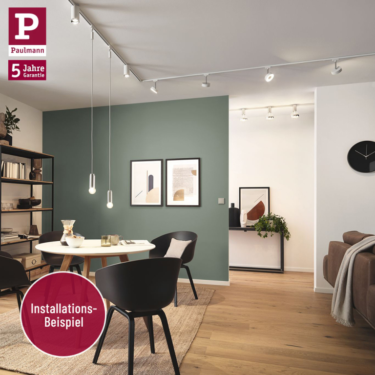 Paulmann URail Schiene 10 cm Reinweiß RAL 9010 230V