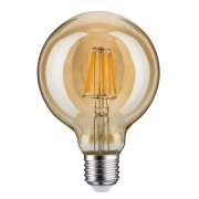 LED Vintage-Globe 95 6W E27 Gold Goldlicht