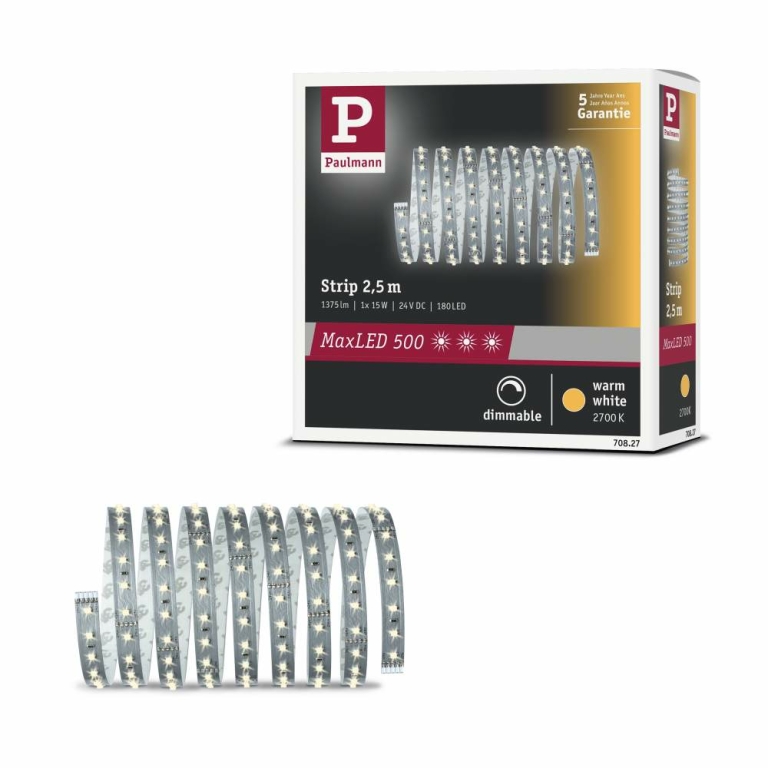 Paulmann MaxLED 500 Strip unbeschichtet 2,5m Warmweiß