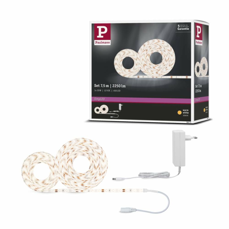 Paulmann SimpLED Strip Set 7,5m 20W Warmweiß