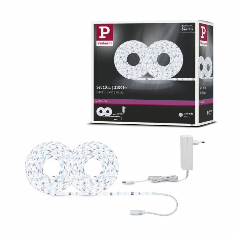 Paulmann SimpLED Strip Set 10m 22W Tageslichtweiß