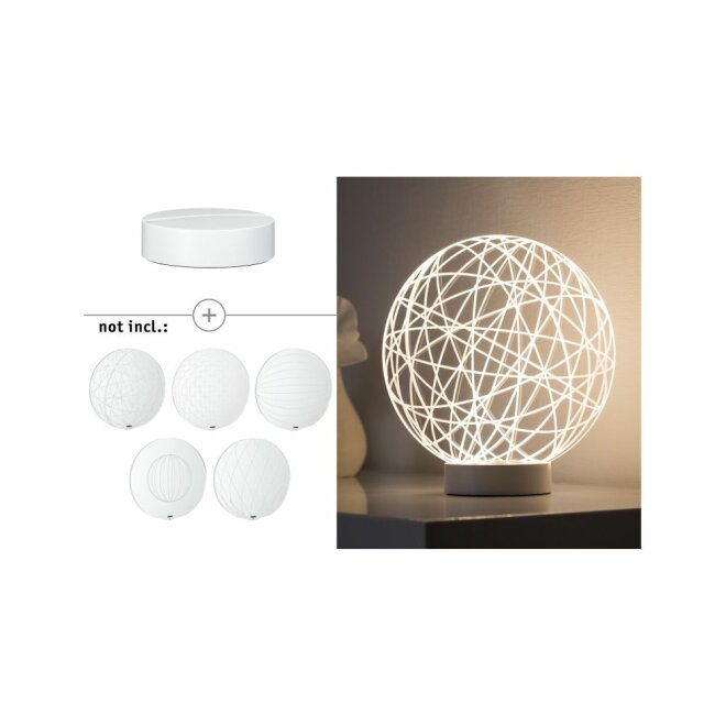 Paulmann Tischleuchte LED 3D Basic 3W Weiß