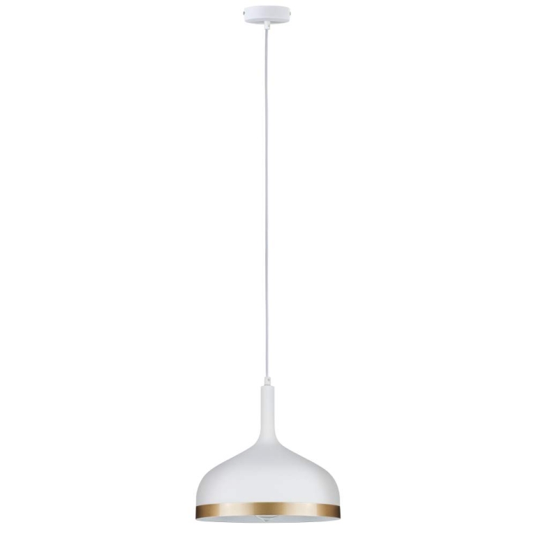 Paulmann Neordic Pendelleuchte Embla E27 max. 20W Weiß matt/Gold dimmbar Metall 1-flammig