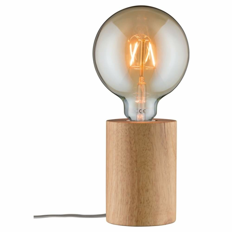 Paulmann 79640 Neordic Tischleuchte Talin E27 max. 20W Holz 1-flammig |  Lampen1a