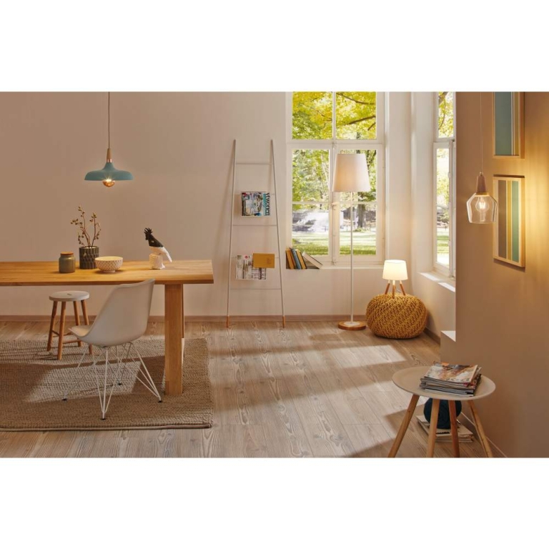Paulmann Pendelleuchte 1-flammig Neordic Juna E27 max. 20W Softgrün/Kupfer/Holz dimmbar Metall/Holz