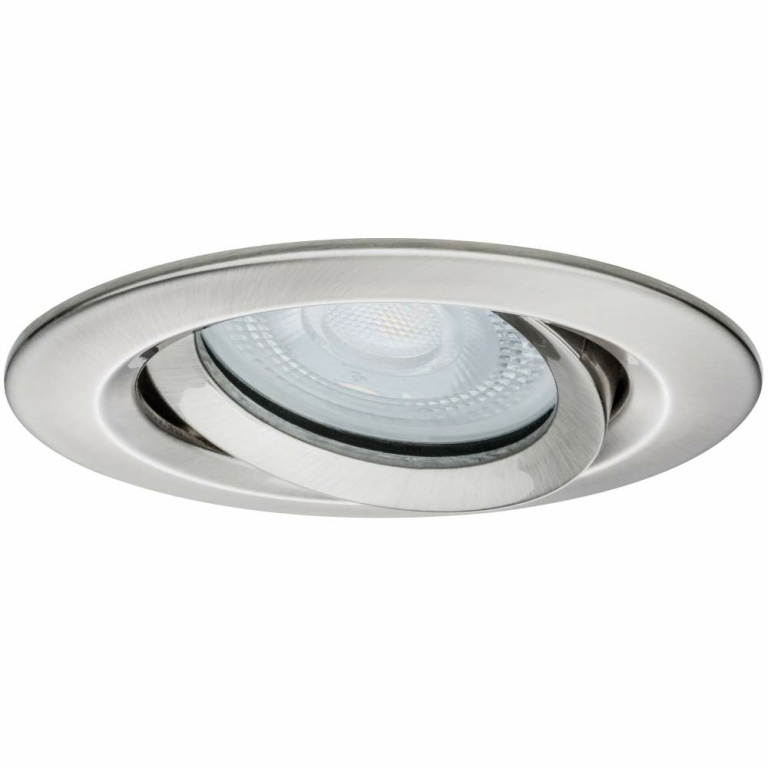 Paulmann LED Einbauleuchte Nova Plus rund 3x7W GU10 230V dimmbar schwenkbar Eisen gebürstet