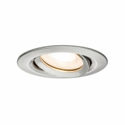 LED Einbauleuchte Nova Plus rund 3x7W GU10 230V dimmbar schwenkbar Eisen gebürstet