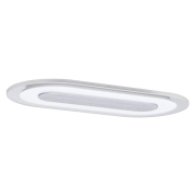 Einbauleuchte LED Whirl oval 8W Alu Satin
