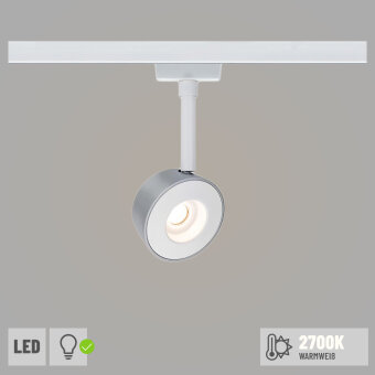URail LED Spot Pellet 4W 240lm 2700K dimmbar weiß chrom (LED fest verbaut)