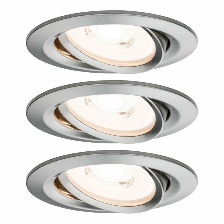 Paulmann Einbauleuchte LED Reflector Coin 6,8W Eisen