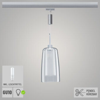 URail LED Pendulum Arido II 5W GU10 Chrom matt