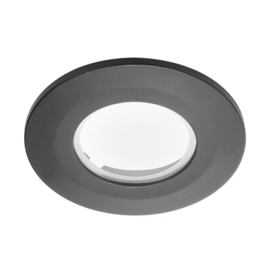 Zierrahmen für F-LightDownlight, flach, rund,schwarz, mit...