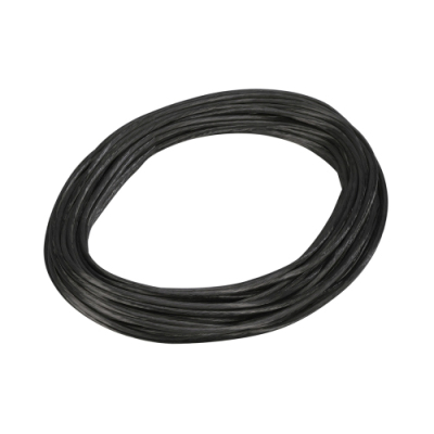 SLV NIEDERVOLT-SEIL,  schwarz,  6mm²,  20m,  für TENSEO Niedervolt-Seilsystem