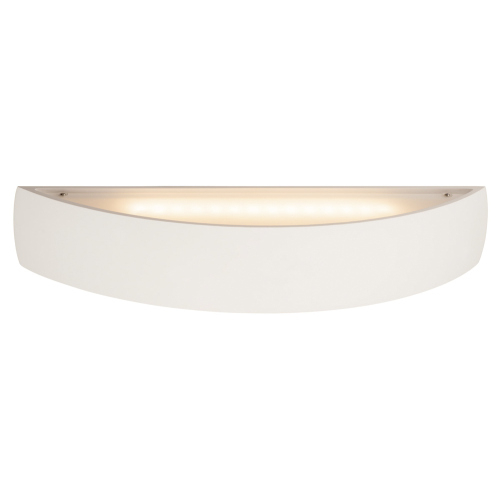 SLV PLASTRA, Wandleuchte, LED, 3000K, gewölbt, up/down, weißer Gips, dimmbar