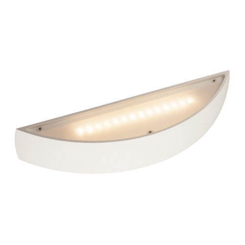 SLV PLASTRA, Wandleuchte, LED, 3000K, gewölbt, up/down, weißer Gips, dimmbar