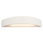 PLASTRA, Wandleuchte, LED, 3000K, gewölbt, up/down, weißer Gips, dimmbar