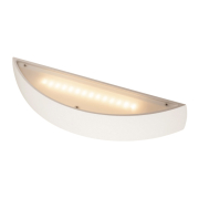 PLASTRA, Wandleuchte, LED, 3000K, gewölbt, up/down, weißer Gips, dimmbar