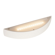 PLASTRA, Wandleuchte, LED, 3000K, gewölbt, up/down, weißer Gips, dimmbar