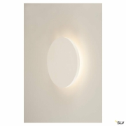 PLASTRA, Wandleuchte, LED, 3000K, rund, weißer Gips, Ø 30cm