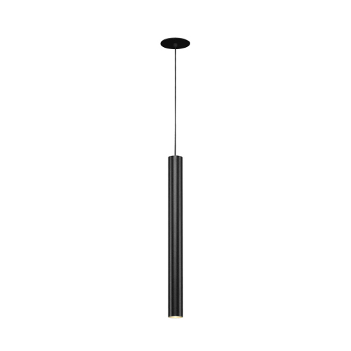 SLV HELIA 45, Pendelleuchte, LED, 3000K, rund, schwarz, flache Rosette, 9W
