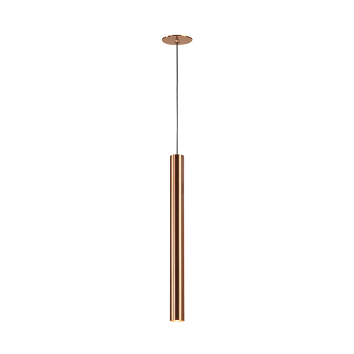 SLV HELIA 45, Pendelleuchte, LED, 3000K, rund, kupfer gebürstet, flache Rosette, 9W