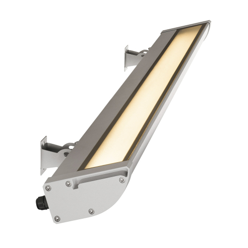 VANO WING, Outdoor Strahler, LED, 3000K, silbergrau, B/H/T 119,5/6,5/20,5 cm