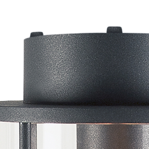 SLV PHOTONIA, Outdoor Deckenleuchte, A60, rund, anthrazit, klares Glas