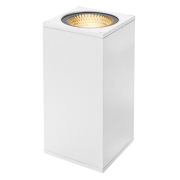 BIG THEO WALL, Outdoor Wandleuchte, zweiflammig, LED, 3000K, Flood up/down, weiß, B/H/T 13/27,5/13,5 cm