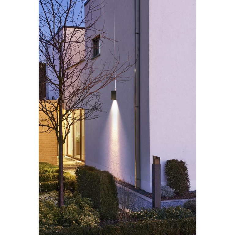 SLV BIG THEO WALL, Outdoor Wandleuchte, zweiflammig, LED, 3000K, Flood up/Beam down, anthrazit, B/H/T 13/29/13,5 cm