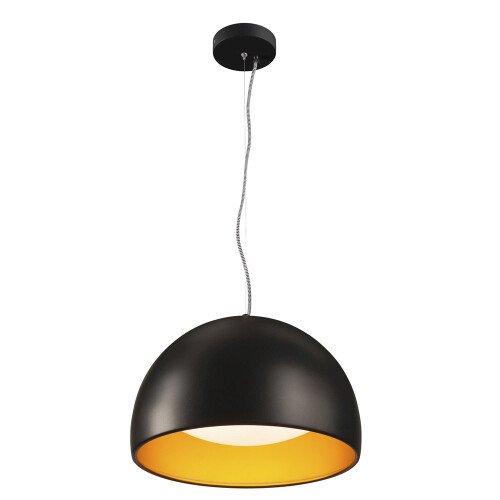 SLV BELA 40 LED Pendelleuchte, schwarz/gold, 3000K, 1350lm