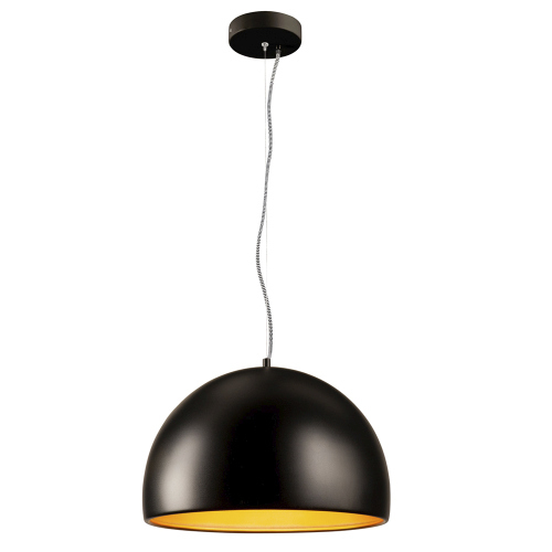 BELA 40 LED Pendelleuchte, schwarz/gold, 3000K, 1350lm
