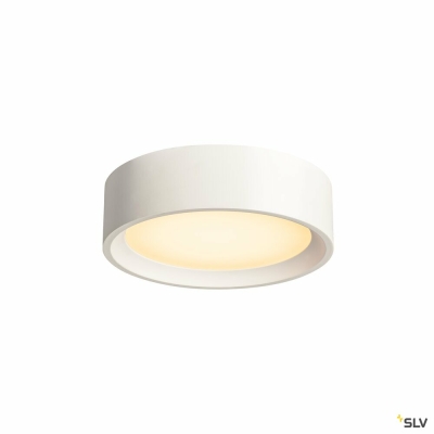 SLV PLASTRA LED Gips-Deckenleuchte weiß 3000K dimmbar